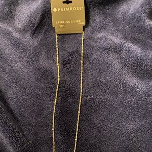 Primrose, sterling silver 20” necklace